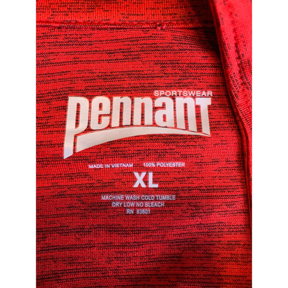 South Huntington Soccer Club Pennant Sportswear Red Quarter Zip Pullover XL - Picture 3 of 6